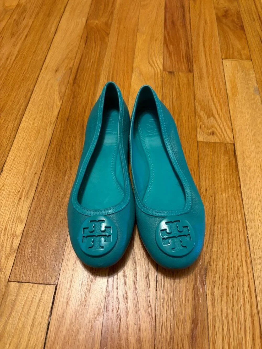NEW Tory Burch Ballet Flats, Teal, Size 8